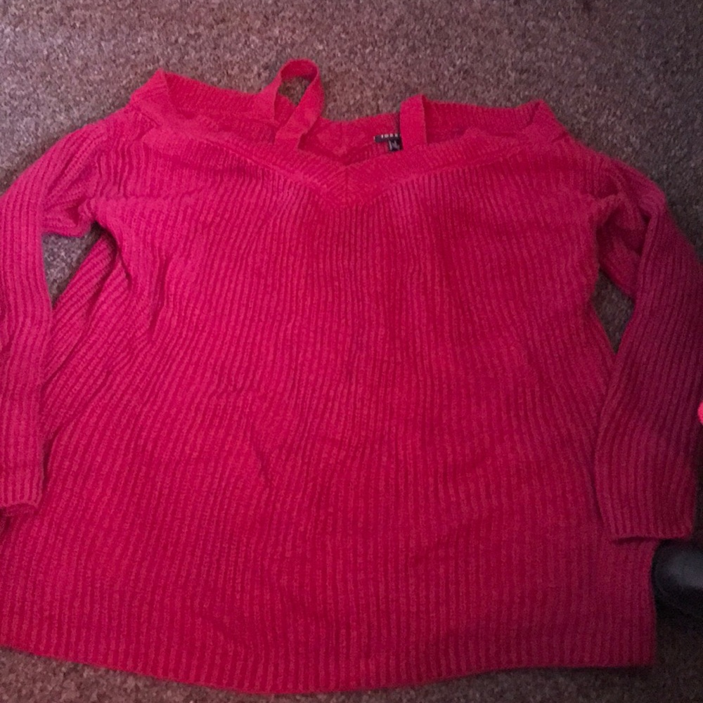 Purple sweater blouse